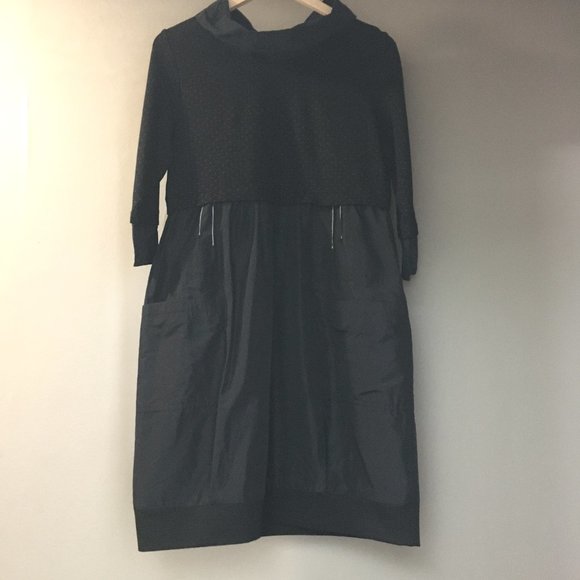 NWT Dolcezza Comfortable High Waisted Cocoon Dress With Tiny Polkadots - Picture 1 of 14